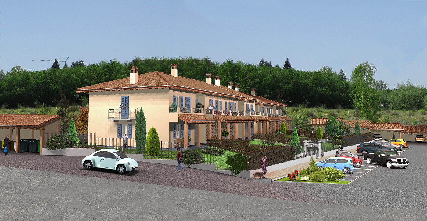 render residenza Molini nel comune di Verduno