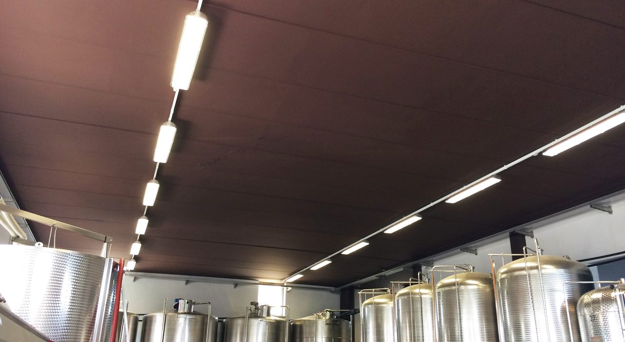 Dettaglio soffitto cantina sita a La Morra